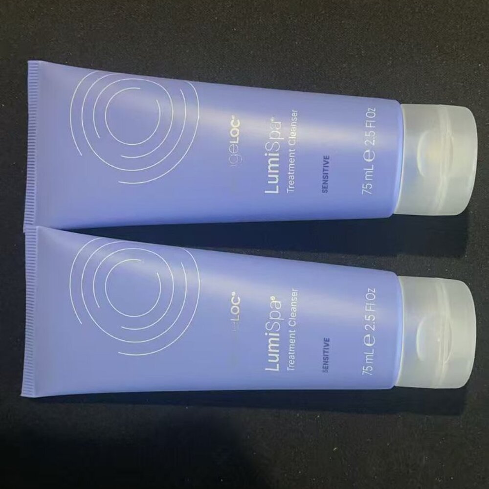 2 Nuskin Lumispa Treatment Cleanser Gel Sensitive Skin  + 1 shoulder bag #147